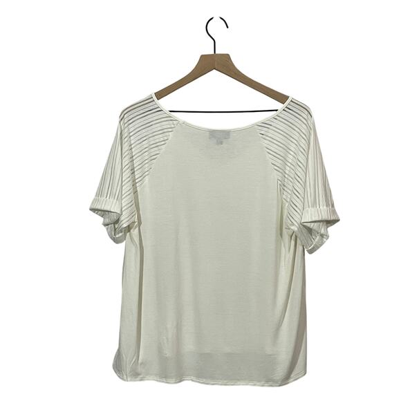 Modcloth Sporty Vibes Knit Top - Ivory - 1X - Picture 3 of 11